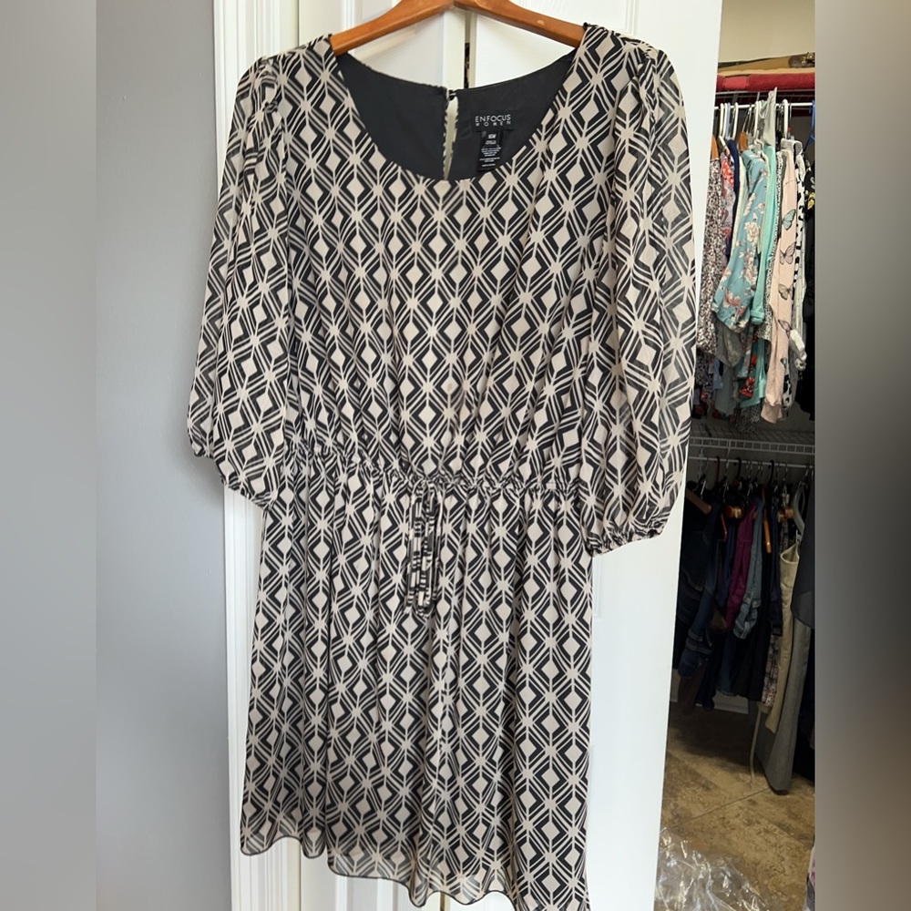 Enfocus women 16w black and tan Dress